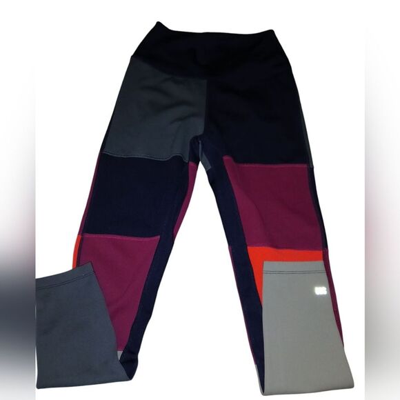 Splits59 Work Out Pants Colorblock Compression Pants Size M - Picture 1 of 7